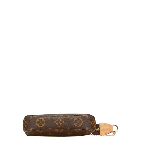 LOUIS VUITTON Brown Monogram Leather Pochette Mini Bag - Picture 3 of 14